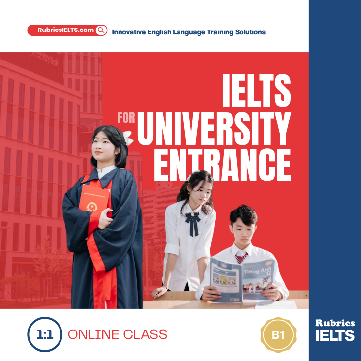 B1 IELTS for University Entrance (1:1)